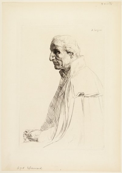 Aged Spaniard by Alphonse Legros