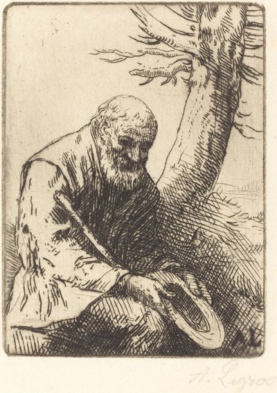 Beggar with Hat in Hand by Alphonse Legros