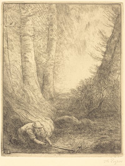 Burning the Grasses by Alphonse Legros