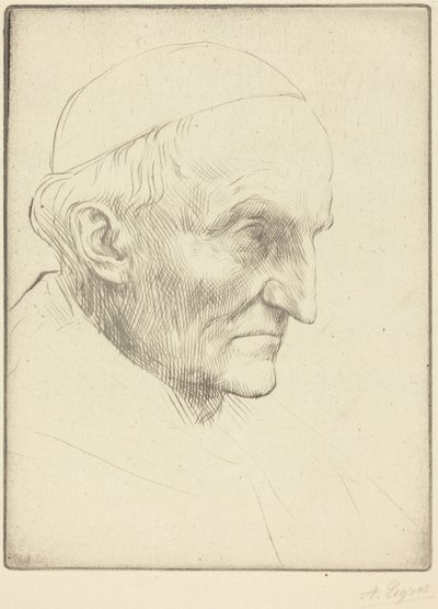 Cardinal Manning, 3rd plate by Alphonse Legros