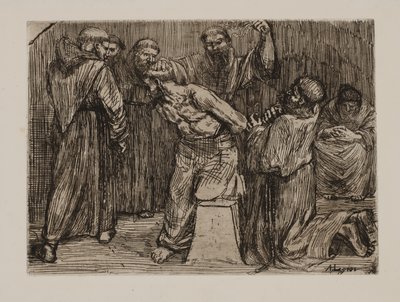 Discipline in the Monastery by Alphonse Legros