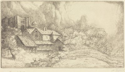 Farm at the Monastery by Alphonse Legros