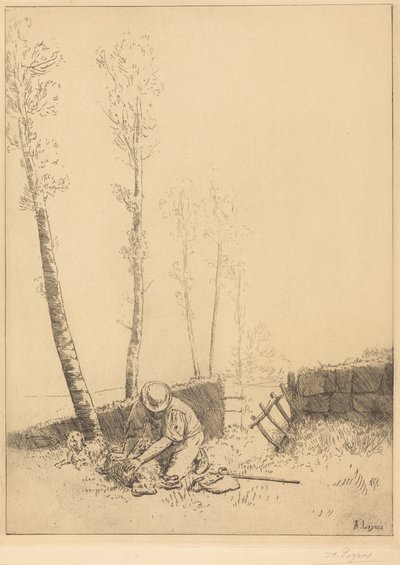 Finding the Sheep by Alphonse Legros
