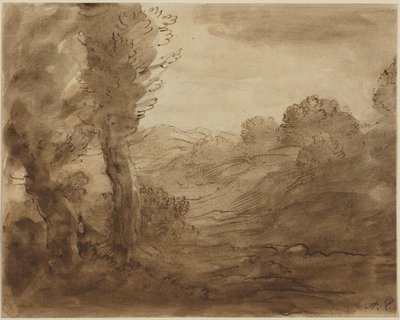 Footpath in Burgundy by Alphonse Legros