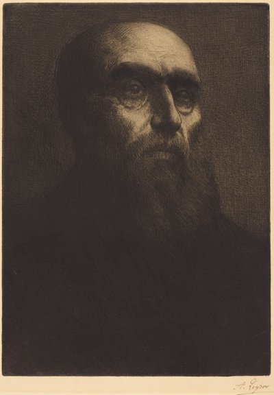 Head of a Man by Alphonse Legros
