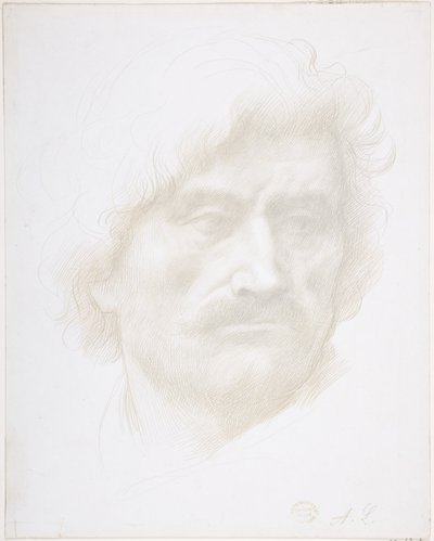 Head of a Man by Alphonse Legros