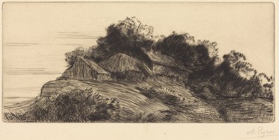 Landscape by Alphonse Legros