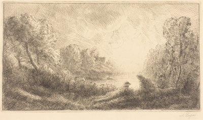 Landscape: Sunrise by Alphonse Legros