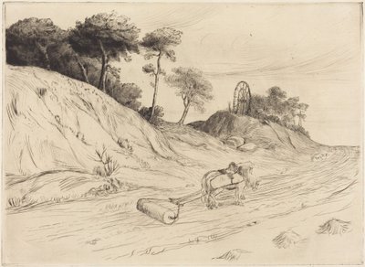 Landscape with Roller by Alphonse Legros