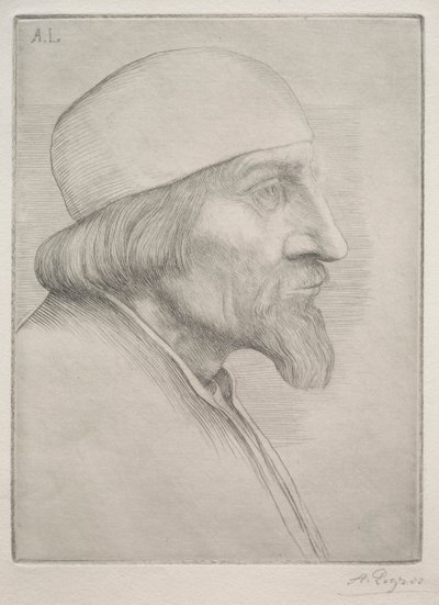 Man in a Skullcap by Alphonse Legros