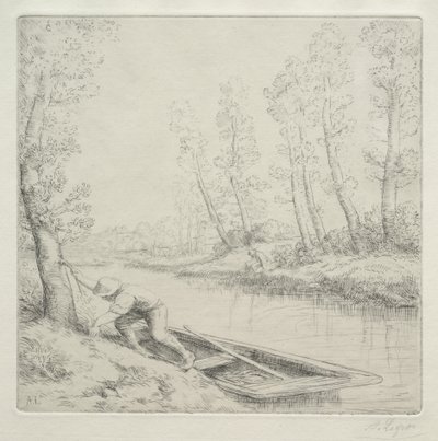 Morning on the River by Alphonse Legros