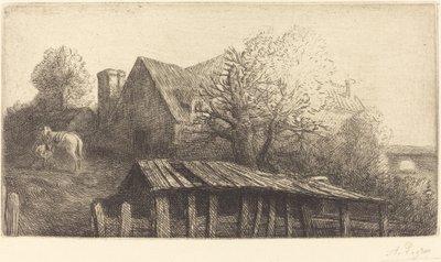 Old Inn by Alphonse Legros