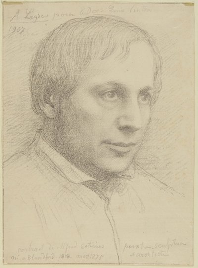 Portrait Head of Alfred Stevens by Alphonse Legros