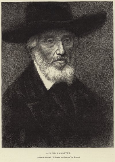 Portrait of Thomas Carlyle by Alphonse Legros