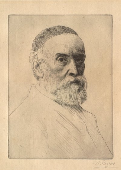 Portrait of the Painter G. F. Watts (1817-1904) by Alphonse Legros