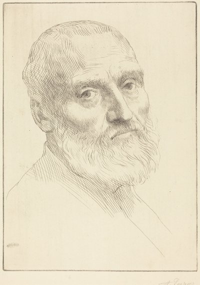 Study for Head of a Man by Alphonse Legros