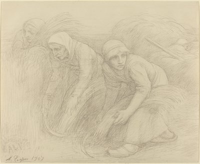 The Reapers, 1907 by Alphonse Legros