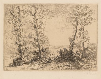 The Salmon Fisherman by Alphonse Legros