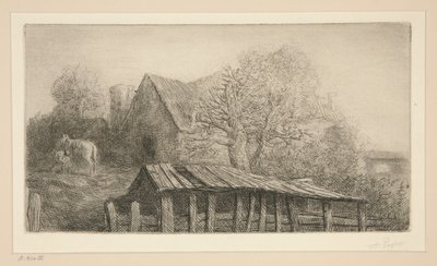 An Old Inn by Alphonse Legros