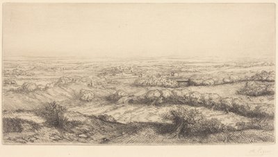 Valley in Bourgogne by Alphonse Legros