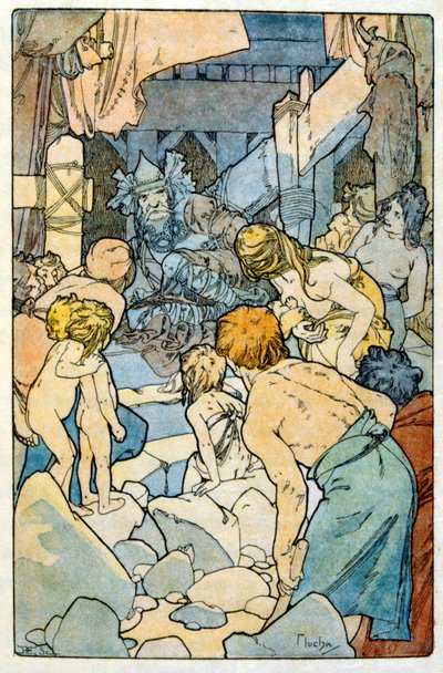 Illustration by Alphonse Mucha from 