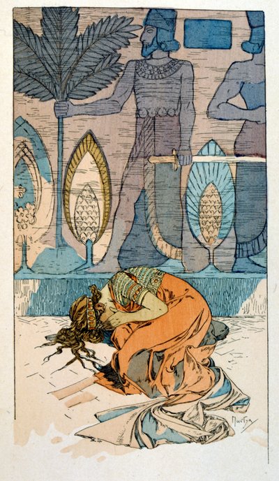 Illustration by Alphonse Mucha from "Rama" a poem in three acts by Paul Verola. ca.1898 by Alphonse Mucha