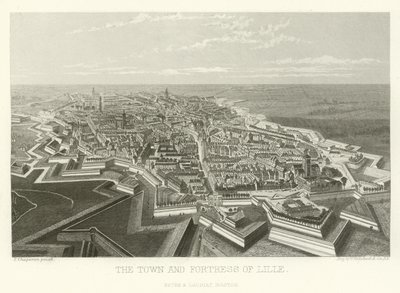 The town and fortress of Lille by Alphonse Marie de Neuville