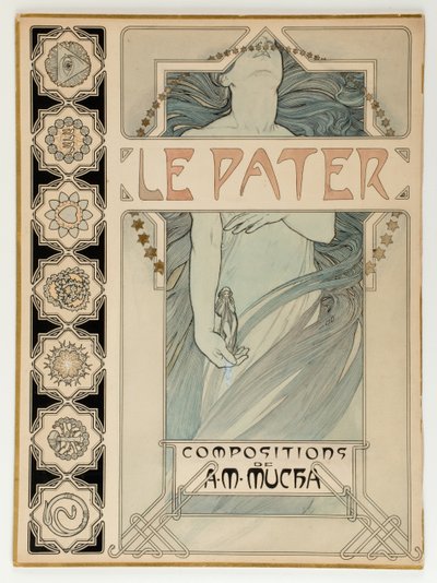Cover Design for the Illustrated Edition Le Pater by Alphonse Mucha