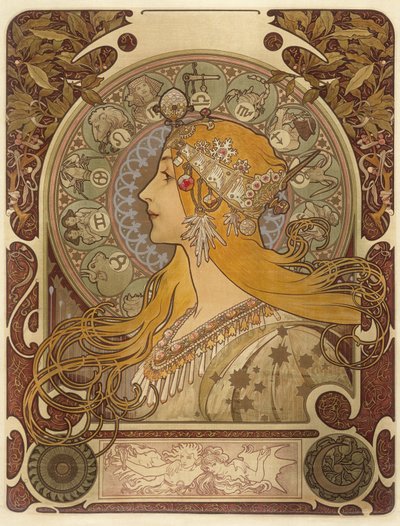 Zodiac by Alphonse Mucha