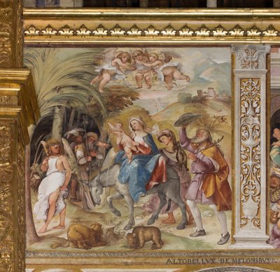 Presbytery, Seventh North Span, Flight to Egypt, Altobello Melon by Altobello Melone