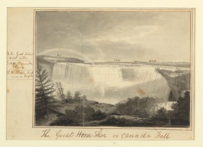 The Great Horse-Shoe or Canada Fall by Alvan Fisher