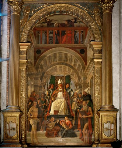 Saint Ambrose, Patron Saint of Milan by Alvise Vivarini