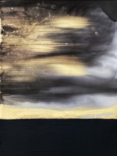 Abstract Golden Horizon by Alyson Storms