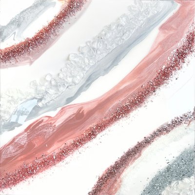 Rose Gold Geode Flow by Alyson Storms