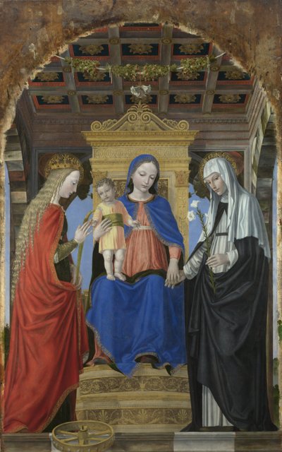 The Virgin and Child with Saints by Ambrogio Bergognone