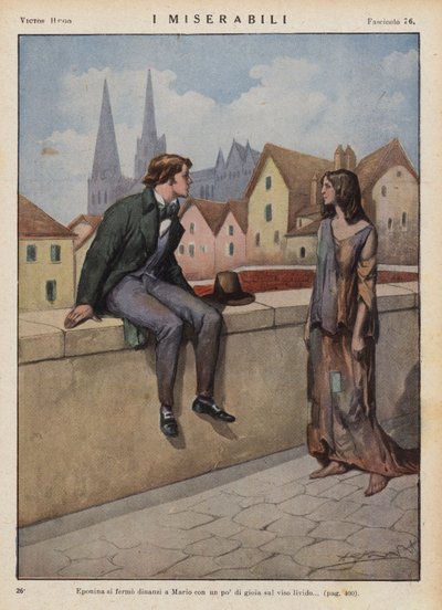 Illustration for Les Miserables by Victor Hugo by Ambrogio Lombardi