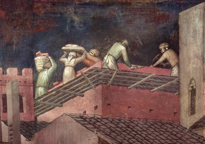 Effects of Good Government in the City (detail) by Ambrogio Lorenzetti