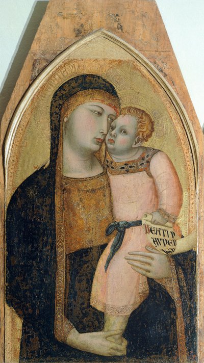 Madonna and Child (Detail) by Ambrogio Lorenzetti