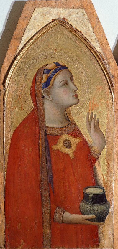 Mary Magdalene (Detail) by Ambrogio Lorenzetti