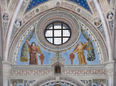 Angels with Red Shields and Decorations by Ambrogio da Fossano