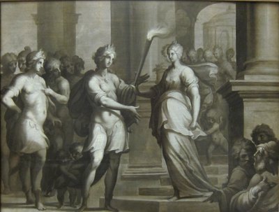 Théagène Receives the Torch from the Hands of Chariclée by Ambroise Dubois
