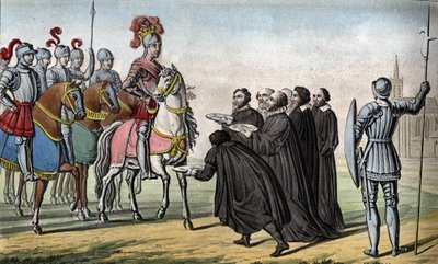 Henry II (1519 - 1559). Allied with the princes of Germany against Charles V, he captured Toul, Metz, and Verdun, thus taking over the Three Bishoprics in 1552 by Ambroise Tardieu