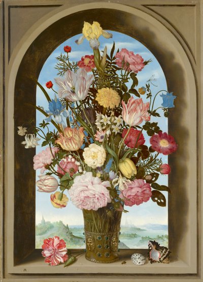 Vase of Flowers in a Window, c.1618 by Ambrosius the Elder Bosschaert
