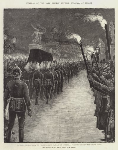 Funeral of the Late German Emperor William, at Berlin by Amedee Forestier