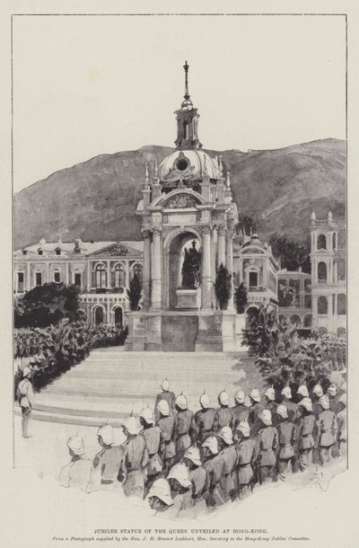 Jubilee Statue of the Queen Unveiled at Hong-Kong by Amedee Forestier