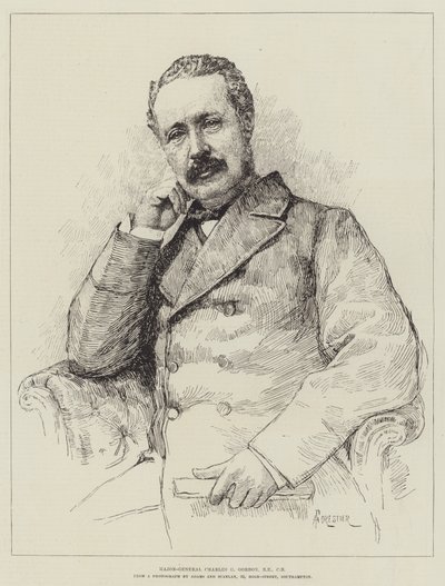 Major-General Charles G Gordon, RE, CB by Amedee Forestier