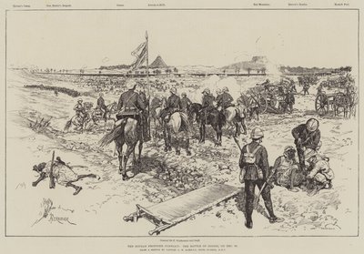 The Soudan Frontier Conflict, the Battle of Ginnis, on 30 December by Amedee Forestier