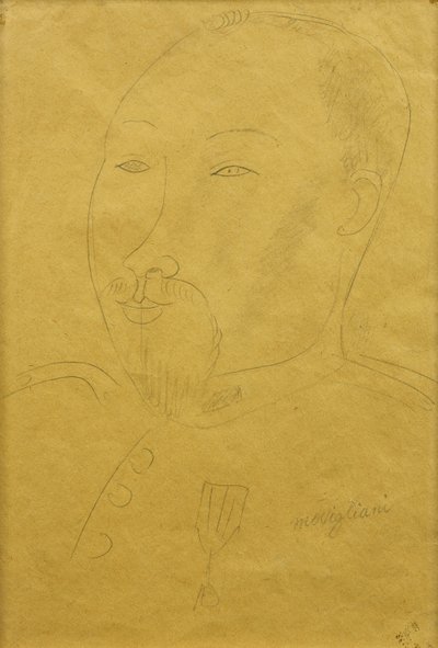 Guillaume Apollinaire as a Soldier by Amedeo Modigliani