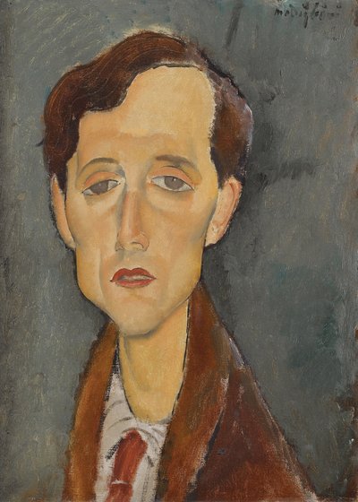 Portrait of Frans Hellens (1881-1972) by Amedeo Modigliani