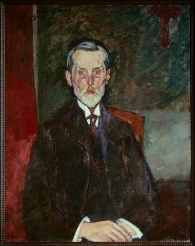 Portrait of Jean Baptiste Alexandre at the Crucifix by Amedeo Modigliani